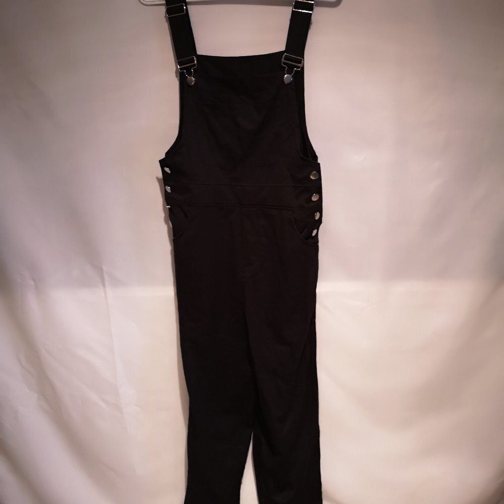 Shein Ladies Size Small Black Lightweight Adjustable Straps Overalls